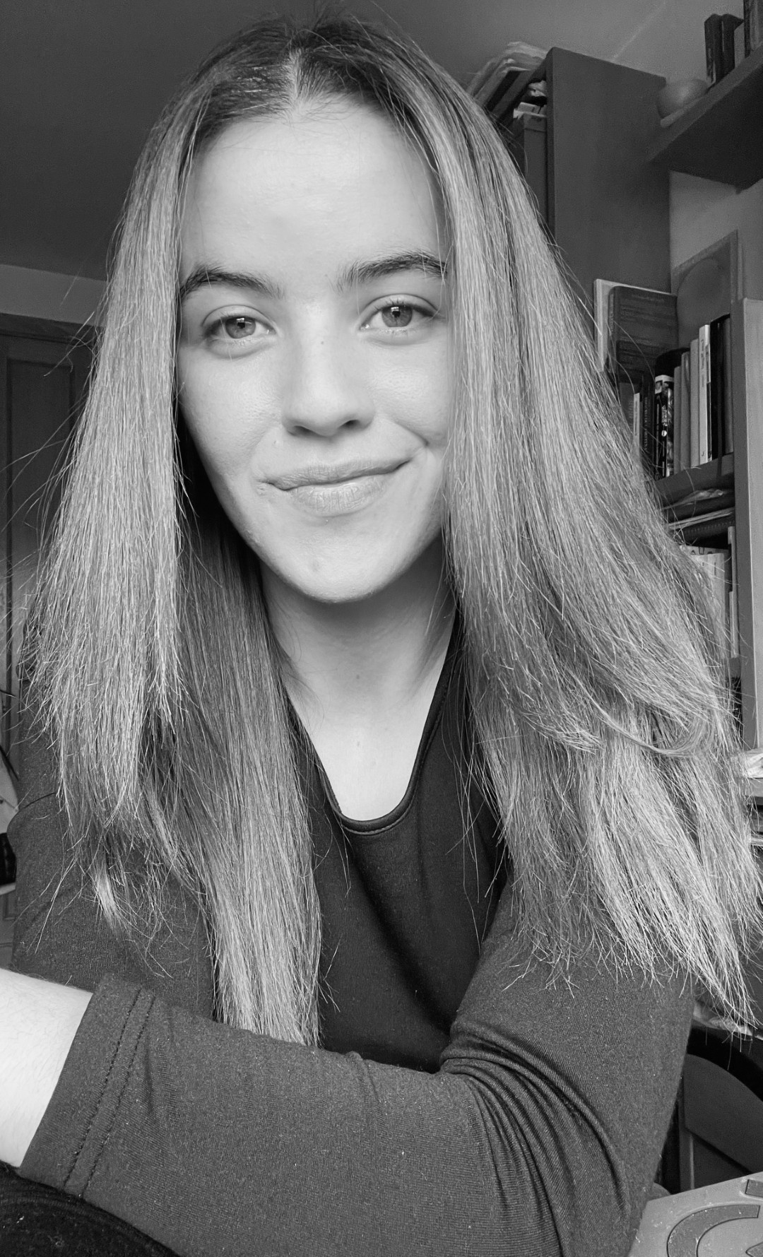 Foto Rocío Geypo blanco y negro